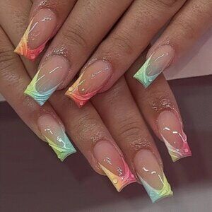Beautiful press-on or glue-on nails.